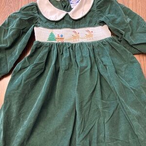 Carriage Boutique Green and White Dress